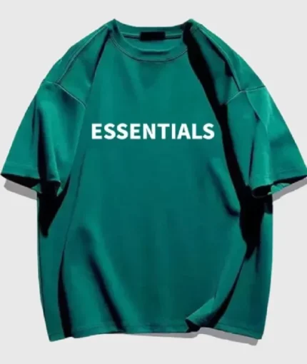 Essentials Fear of God Green T-Shirt
