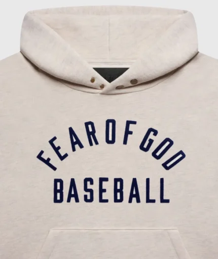Fear Of God Baseball Cream Hoodie