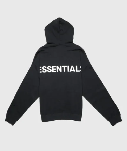 Essentials 3M Logo Pullover Black Hoodie