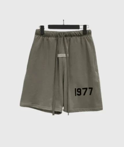Fear of God Essentials 1977 Logo Dark Grey Shorts