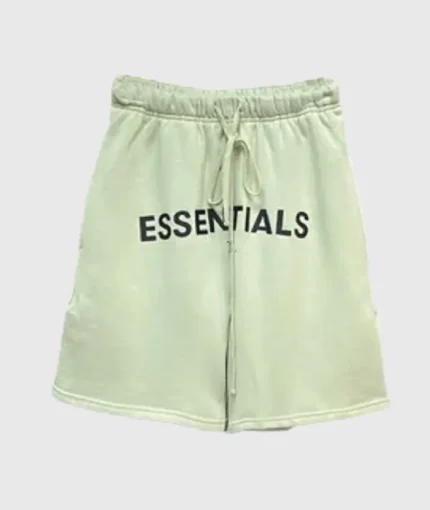 Fear of God Essentials Logo Green Shorts