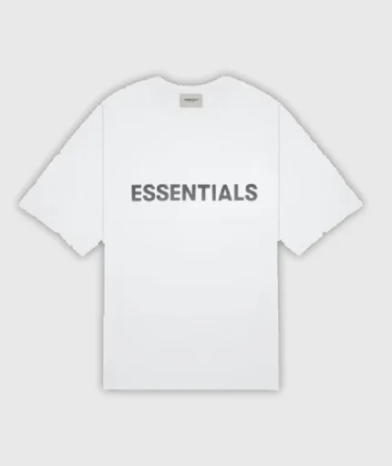 Fear of God Essentials Applique Logo White T-Shirt