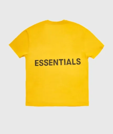 Fear of God Essentials Applique Logo Yellow T-Shirt