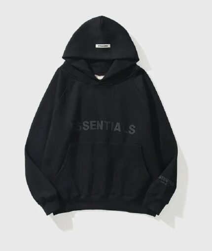 Black Essentials Hoodie